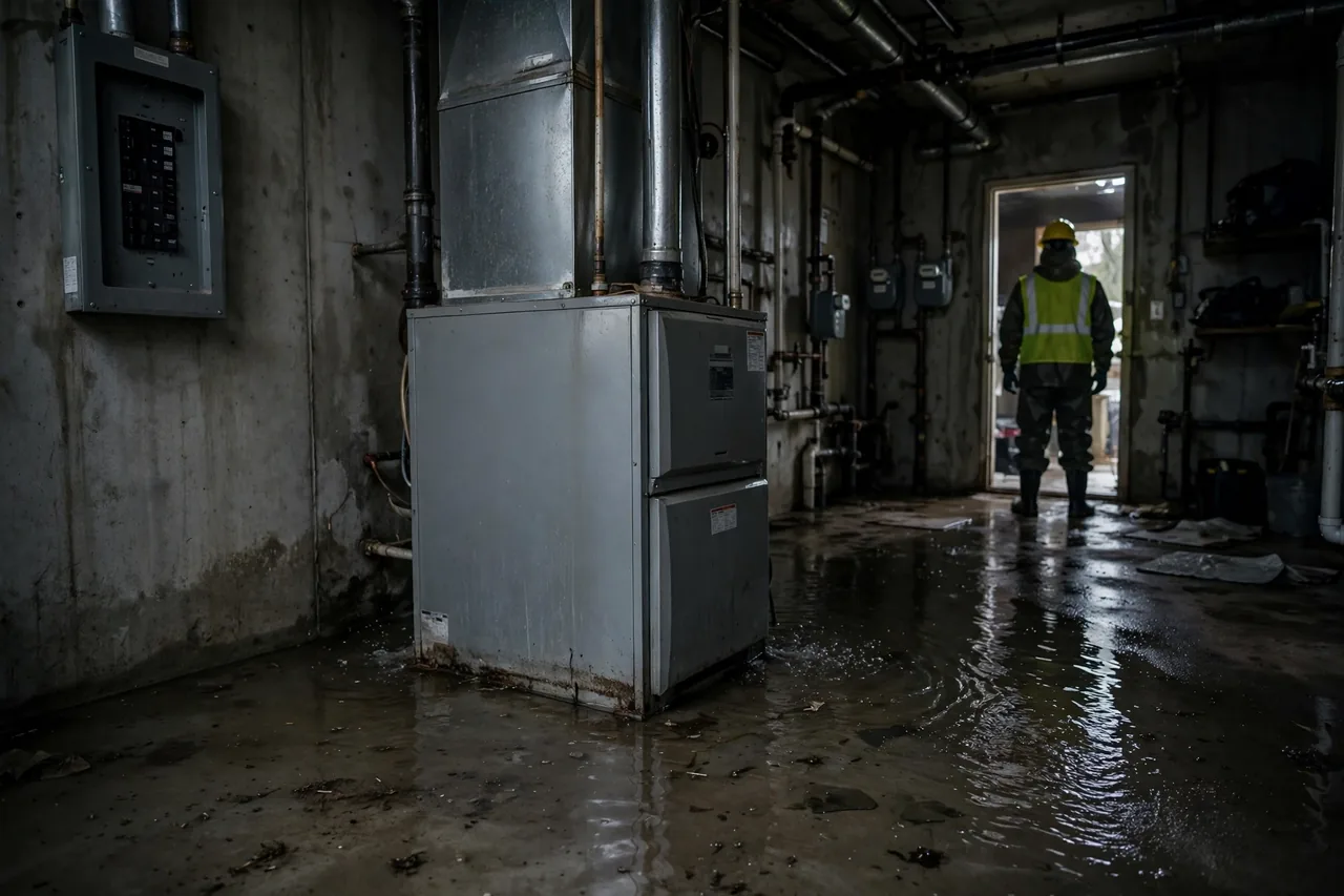 Flooded Electrical And HVAC Help — guide